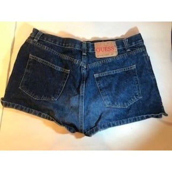 Guess Chino High Rise‎ Jean Shorts Womens Sz 10M - Picture 5 of 11